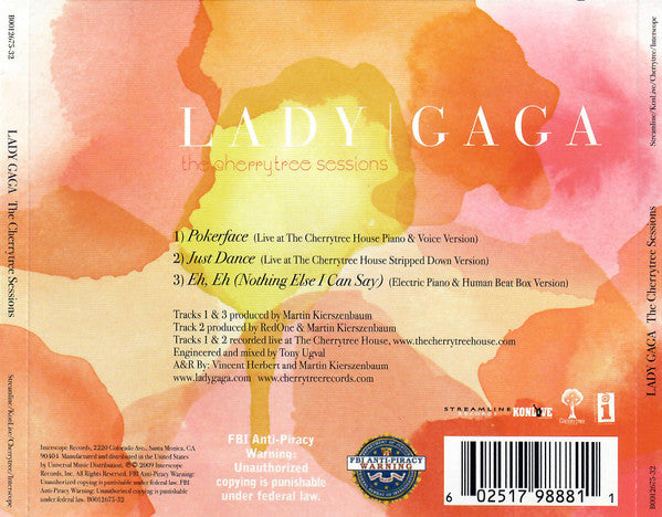 Lady Gaga : The Cherrytree Sessions (CD, EP)