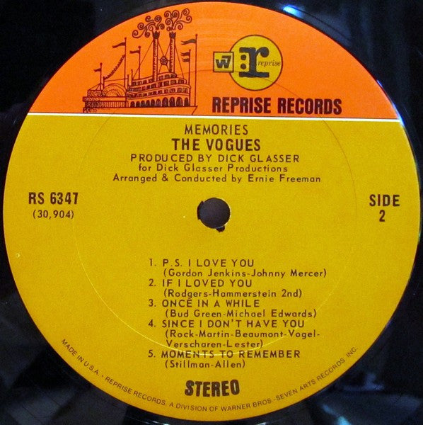 The Vogues : Memories (LP, Album)