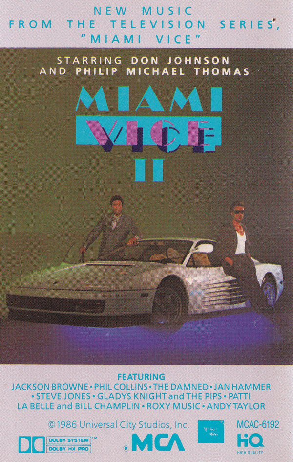 Various : Miami Vice II (New Music From The Television Series, "Miami Vice") (Cass, Album, Comp)