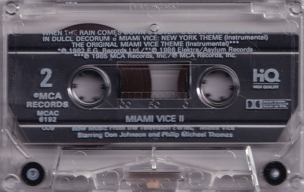 Various : Miami Vice II (New Music From The Television Series, "Miami Vice") (Cass, Album, Comp)