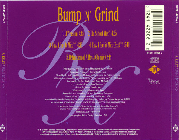 R. Kelly : Bump N' Grind (CD, Maxi)