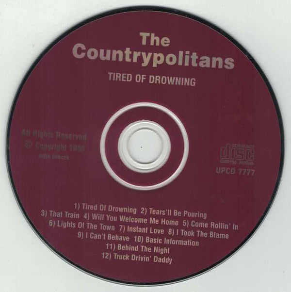 The Countrypolitans : Tired Of Drowning (CD, Album)