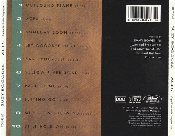Suzy Bogguss : Aces (CD, Album, Club)