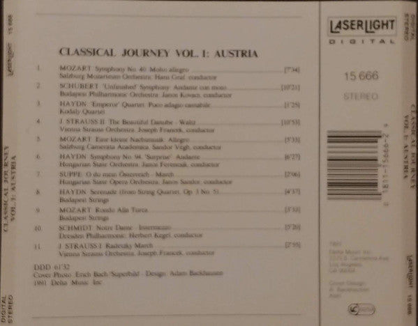 Various : Classical Journey Vol. 1: Austria (CD, Comp)