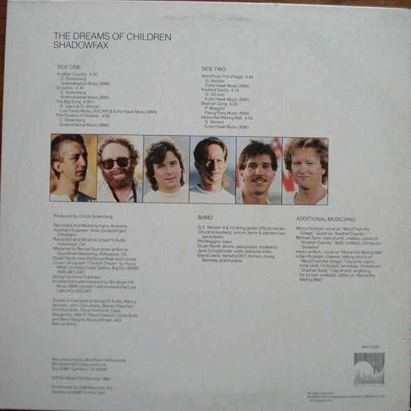 Shadowfax - The Dreams Of Children (LP) (VG+) - Endless Media