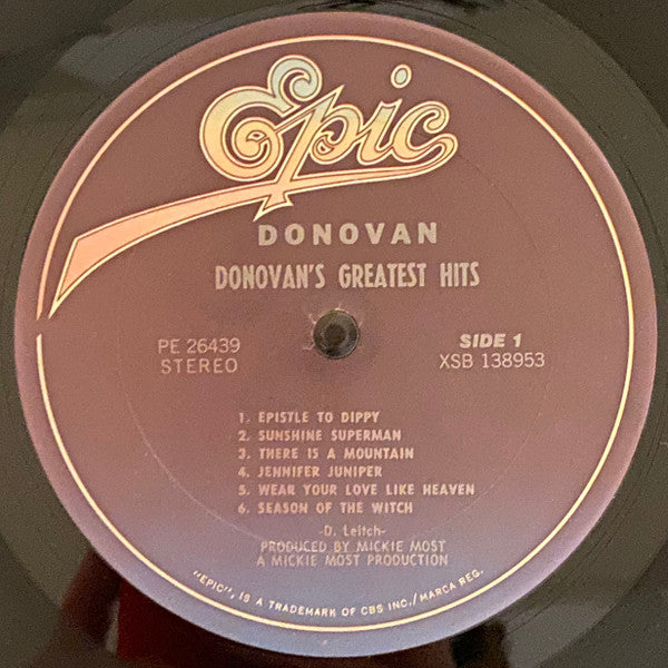 Donovan : Donovan's Greatest Hits (LP, Comp)