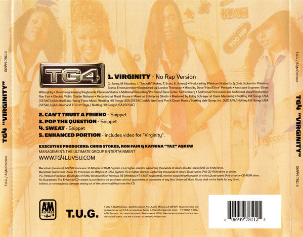 TG4 : Virginity (CD, Single, Enh)