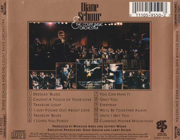 Diane Schuur & Count Basie Orchestra : Diane Schuur And The Count Basie Orchestra (CD, Album)