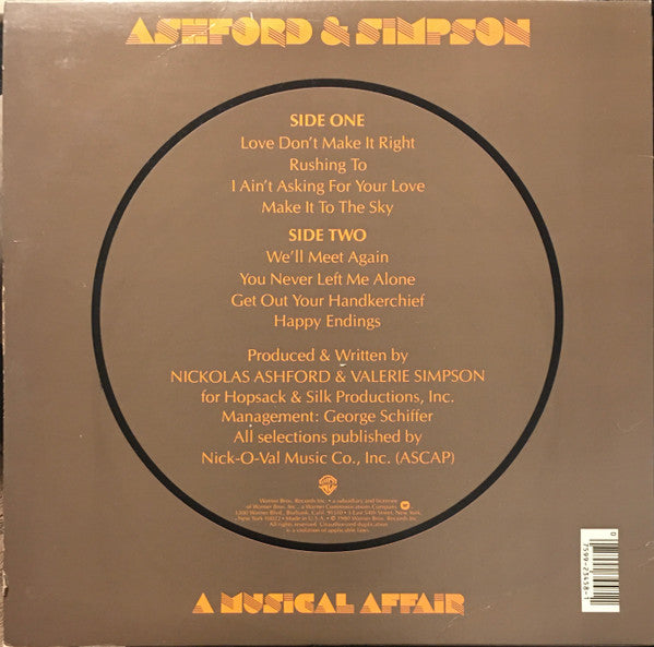 Ashford & Simpson : A Musical Affair (LP, Album, Los)
