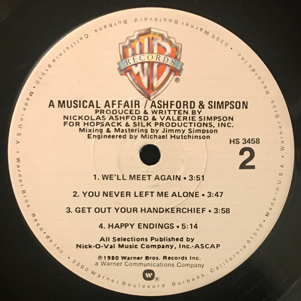 Ashford & Simpson : A Musical Affair (LP, Album, Los)