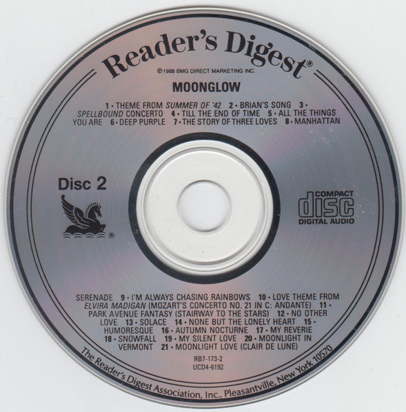 Various : Moonglow - Romantic Piano & Orchestra (4xCD, Comp, RM)