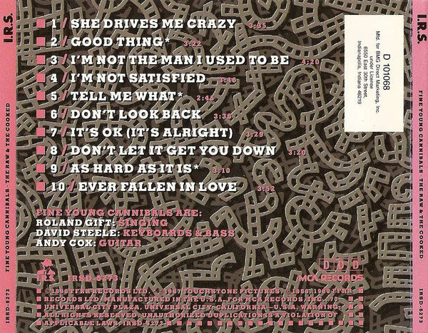 Fine Young Cannibals : The Raw & The Cooked (CD, Album, Club, Clu)
