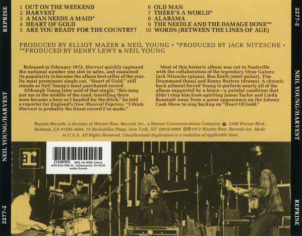 Neil Young : Harvest (CD, Album, Club, RE)