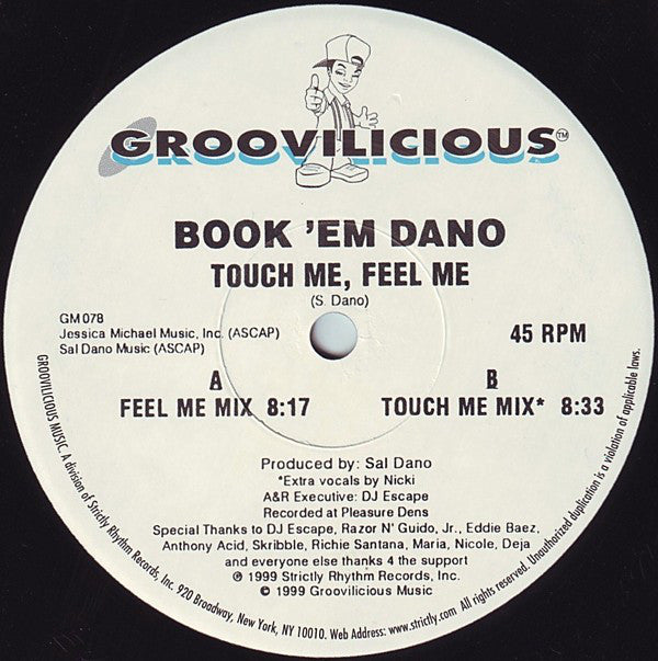 Book 'Em Dano : Touch Me, Feel Me (12")