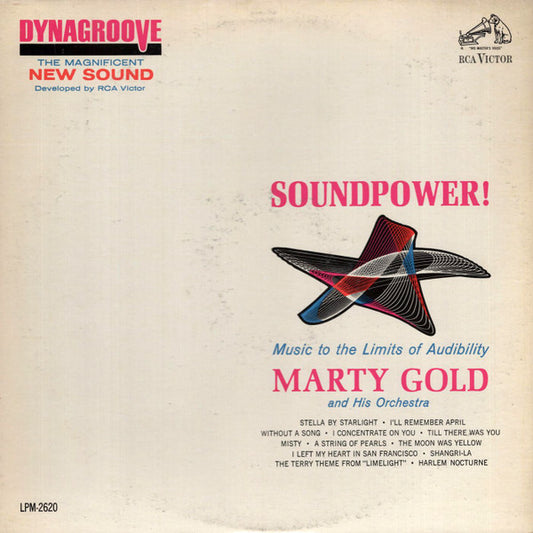 Marty Gold And His Orchestra - Soundpower! Music To The Limits Of Audibility (LP) (VG) - Endless Media