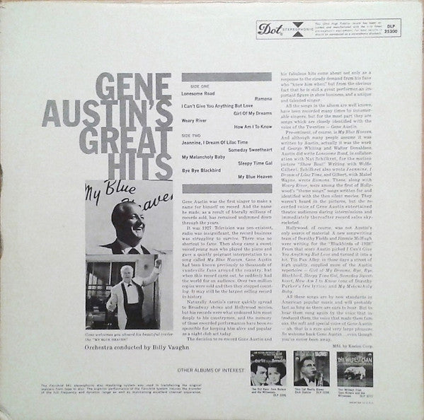 Gene Austin : Gene Austin's Great Hits (LP)