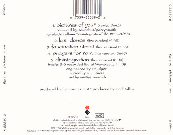 The Cure : Pictures Of You (CD, Maxi, Ltd)