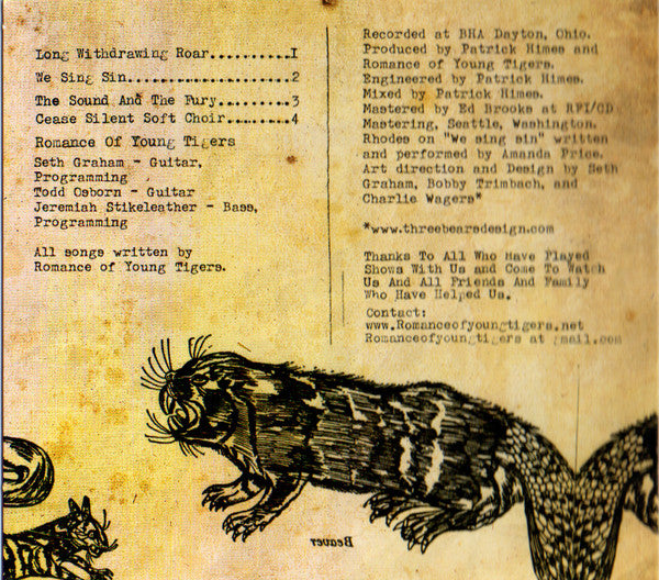 Romance Of Young Tigers : I Have Supped Full On Horrors (CD, Album, Dig)