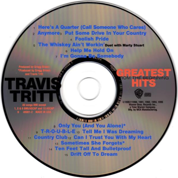 Travis Tritt : Greatest Hits - From The Beginning (CD, Comp, RP)