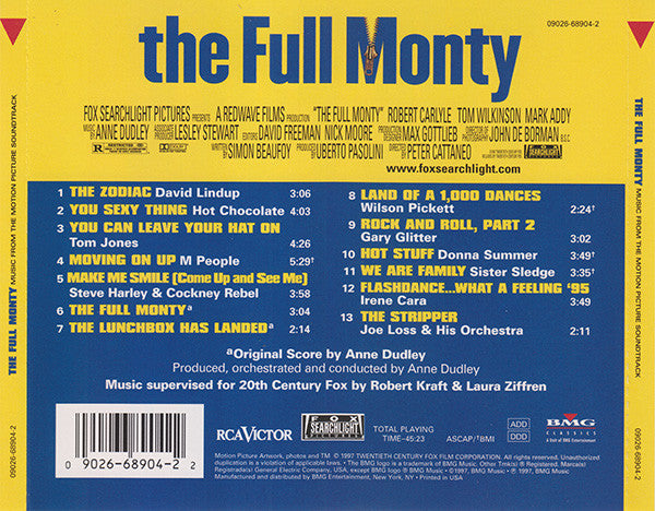 Various : The Full Monty (Music From The Motion Picture Soundtrack) (CD, Comp)