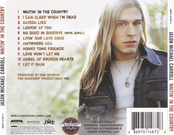 Jason Michael Carroll : Waitin' In The Country (CD, Album)