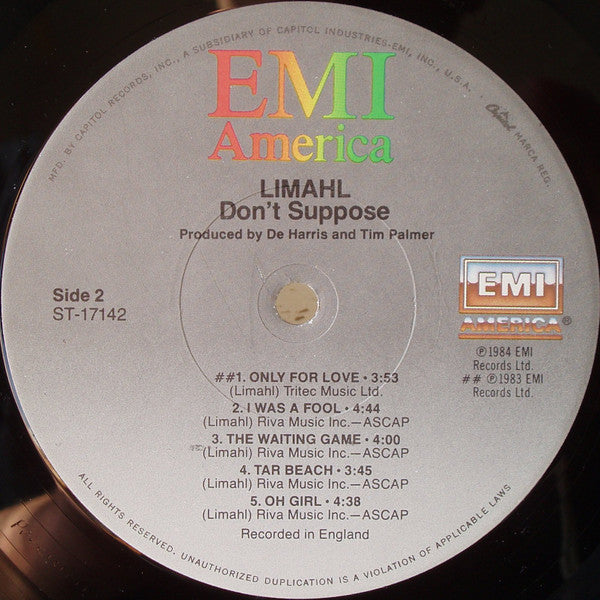 Limahl : Don't Suppose (LP, Album)