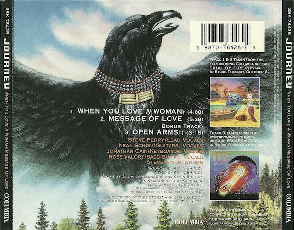 Journey : When You Love A Woman / Message Of Love (CD, Single)