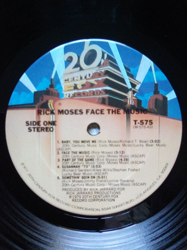 Rick Moses (2) : Face The Music (LP, Album, Ter)