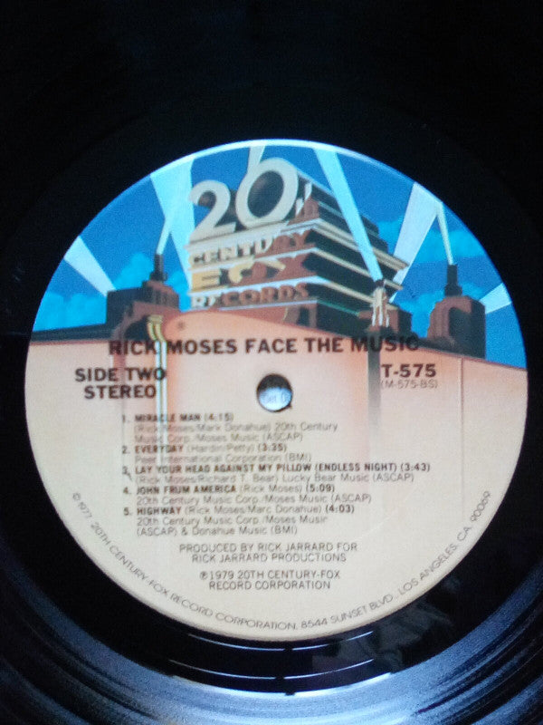 Rick Moses (2) : Face The Music (LP, Album, Ter)