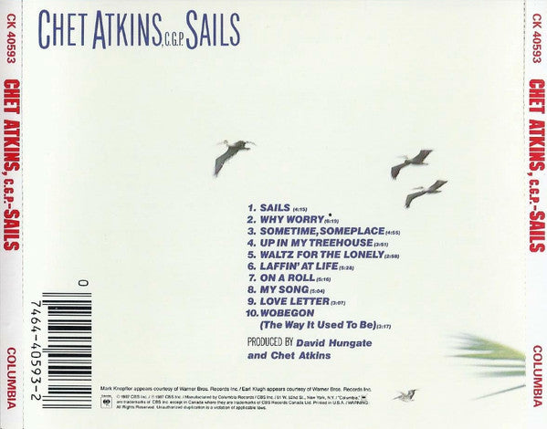 Chet Atkins : Sails (CD, Album)