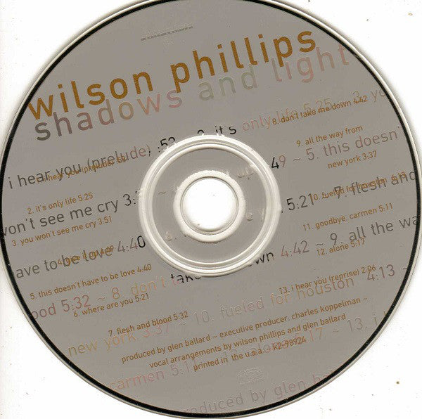 Wilson Phillips : Shadows And Light (CD, Album)