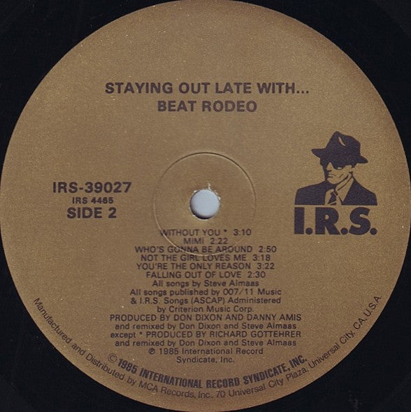 Beat Rodeo : Staying Out Late With (LP, Album, Glo)