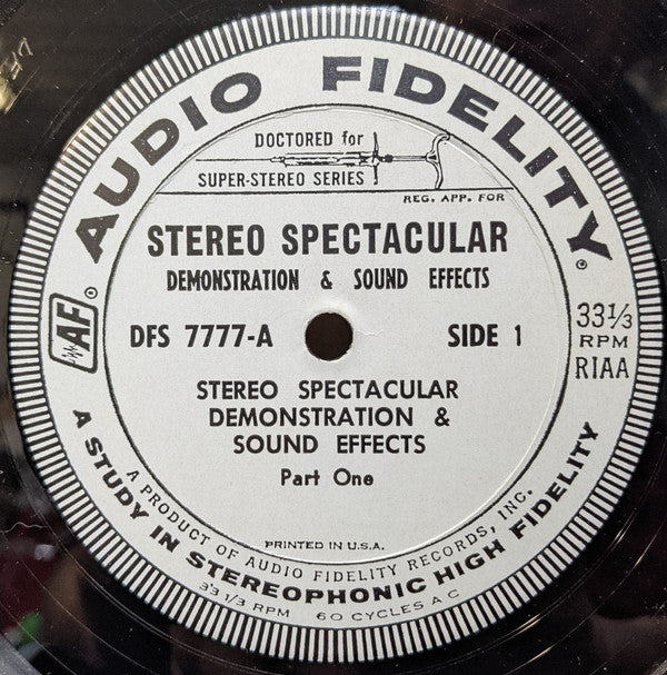 No Artist : Stereo Spectacular Demonstration & Sound Effects (LP, Comp)