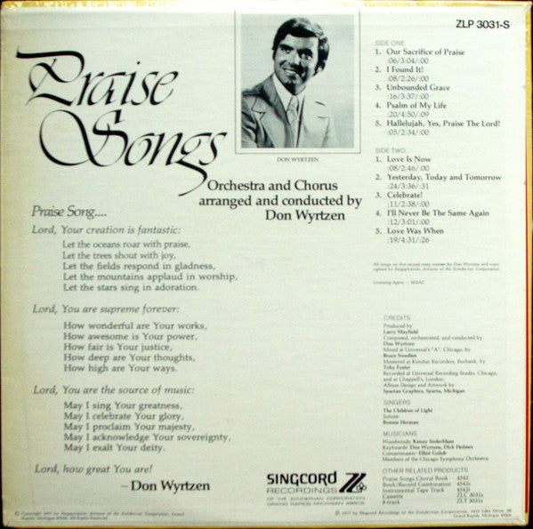 Don Wyrtzen : Praise Songs (LP)