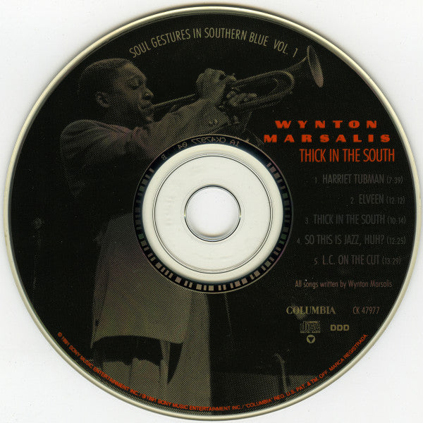 Wynton Marsalis : Thick In The South (Soul Gestures In Southern Blue Vol. 1) (CD, Album, Pit)