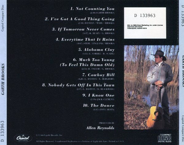 Garth Brooks : Garth Brooks (CD, Album, Club, RE)