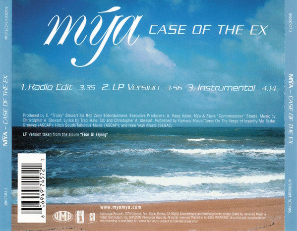 Mya : Case Of The Ex (CD, Single)