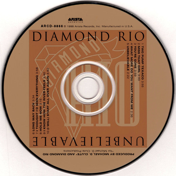 Diamond Rio : Unbelievable (CD, Album, Club)
