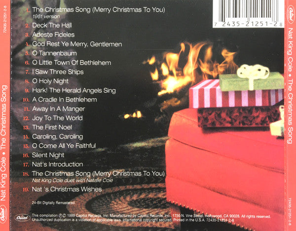Nat King Cole : The Christmas Song (CD, Album, RE, RM)