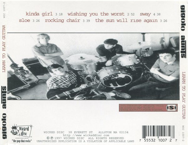 Gigolo Aunts : Learn To Play Guitar (CD, EP, KAO)