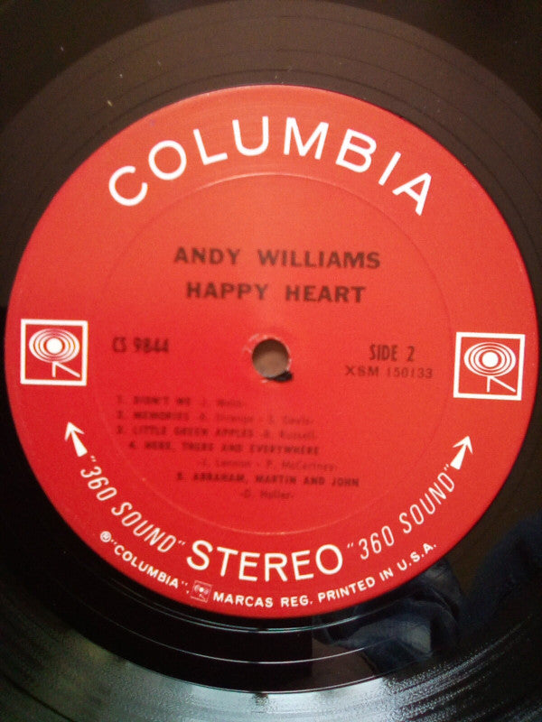 Andy Williams - Happy Heart (LP) (VG) - Endless Media