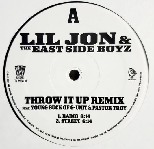 Lil' Jon & The East Side Boyz - Throw It Up (Remix) (12") (VG) - Endless Media