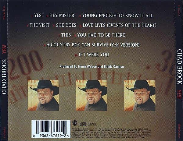 Chad Brock : Yes! (HDCD, Album)