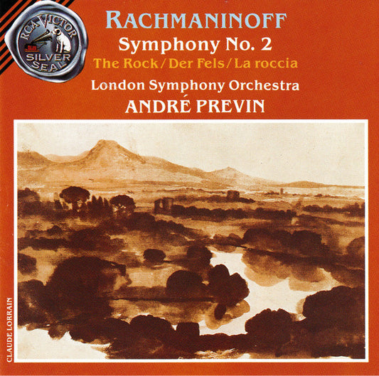 Sergei Vasilyevich Rachmaninoff, London Symphony Orchestra, André Previn : Symphony No. 2  / The Rock = Der Fels = La Roccia (CD, Album, RE)