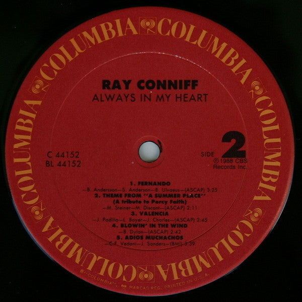 Ray Conniff - Always In My Heart (LP) (VG) - Endless Media