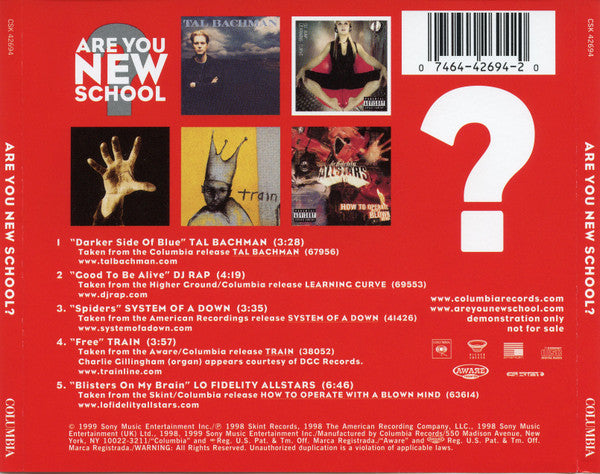 Various : Are You New School? (CD, Comp, Promo, Smplr)