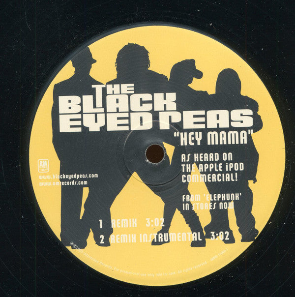 Black Eyed Peas - Hey Mama (Remix) (12") (VG+) - Endless Media