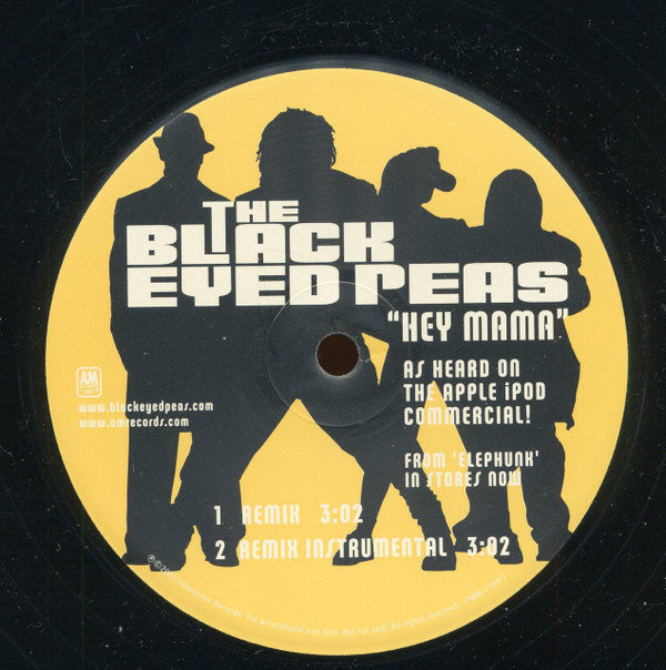 Black Eyed Peas - Hey Mama (Remix) (12") (VG+) - Endless Media