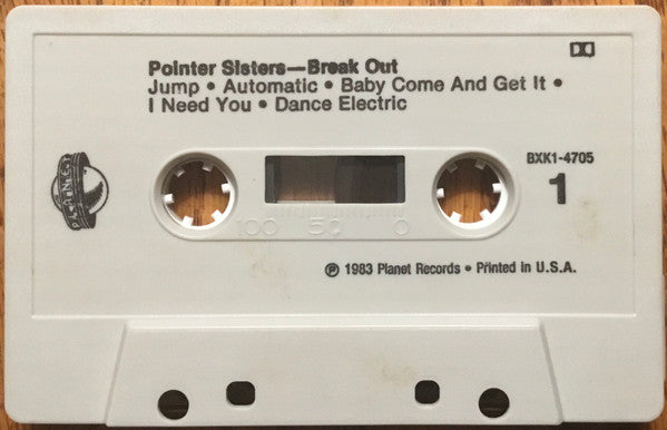 Pointer Sisters : Break Out (Cass, Album)