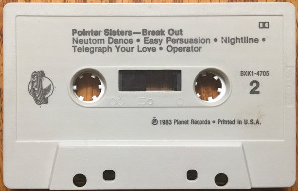 Pointer Sisters : Break Out (Cass, Album)